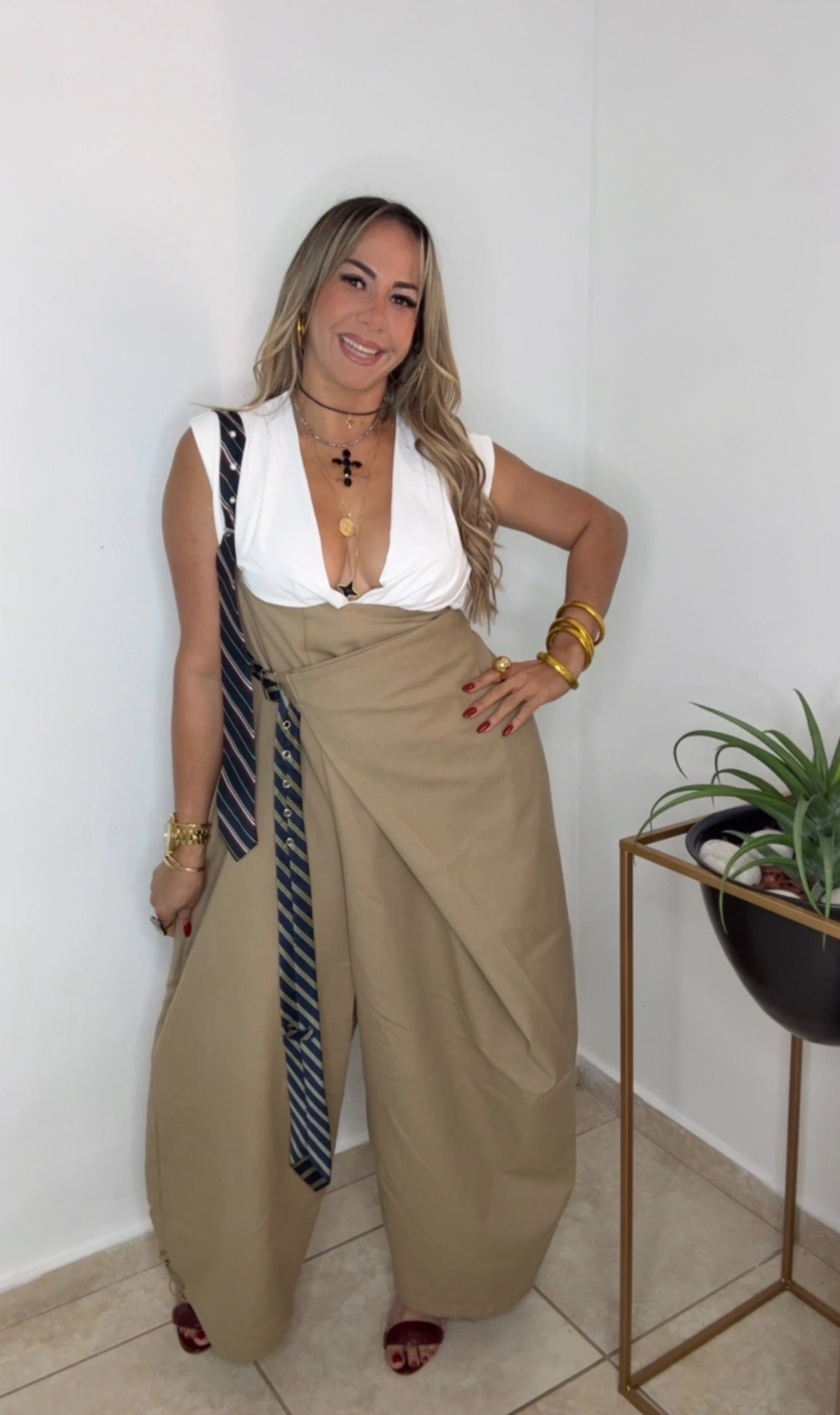 Taupe Ballons Pant