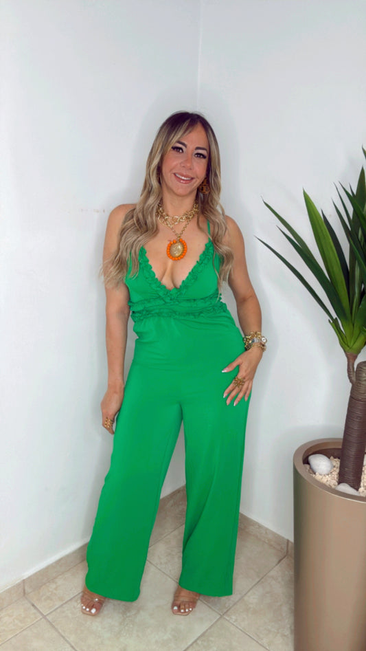 Santorini Green Jumpsuit (VENTA FINAL)