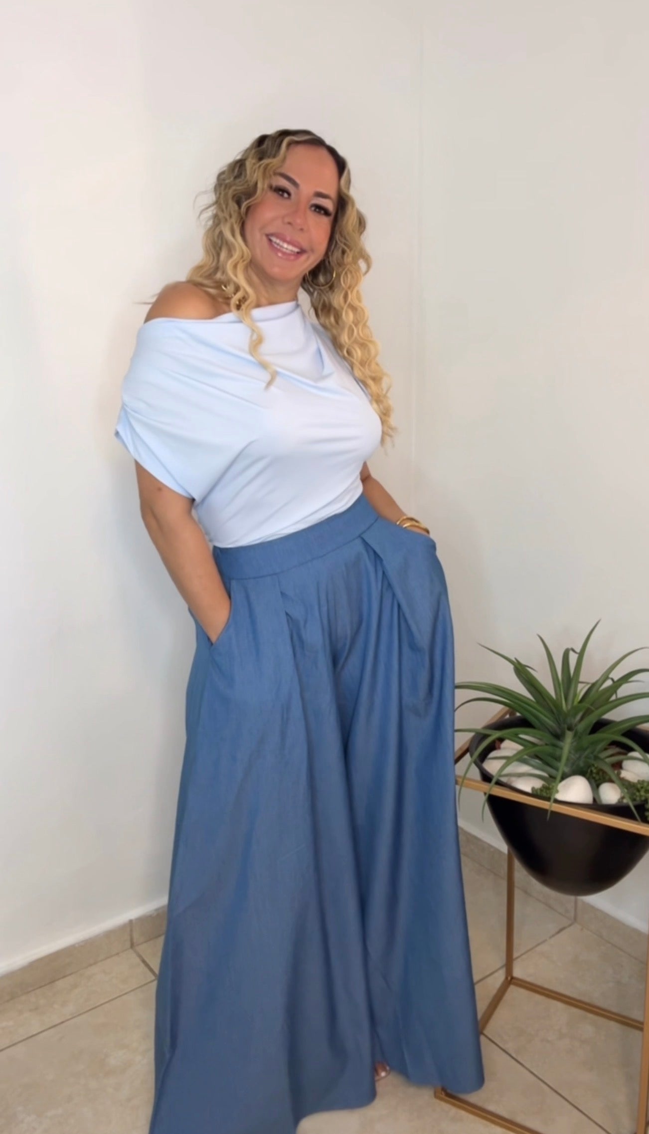 Baby Blue Basic Blouse
