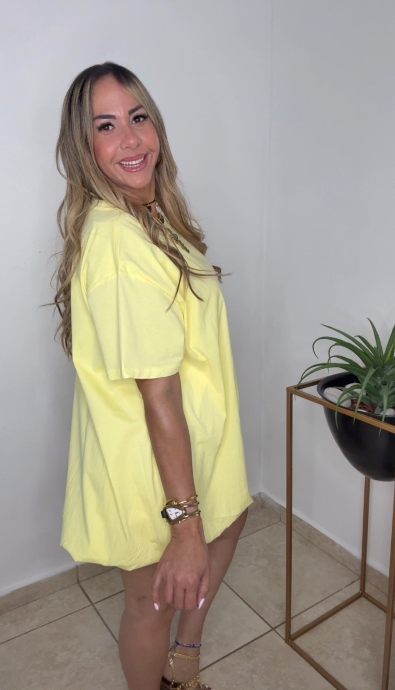 Yellow Bubble Dress