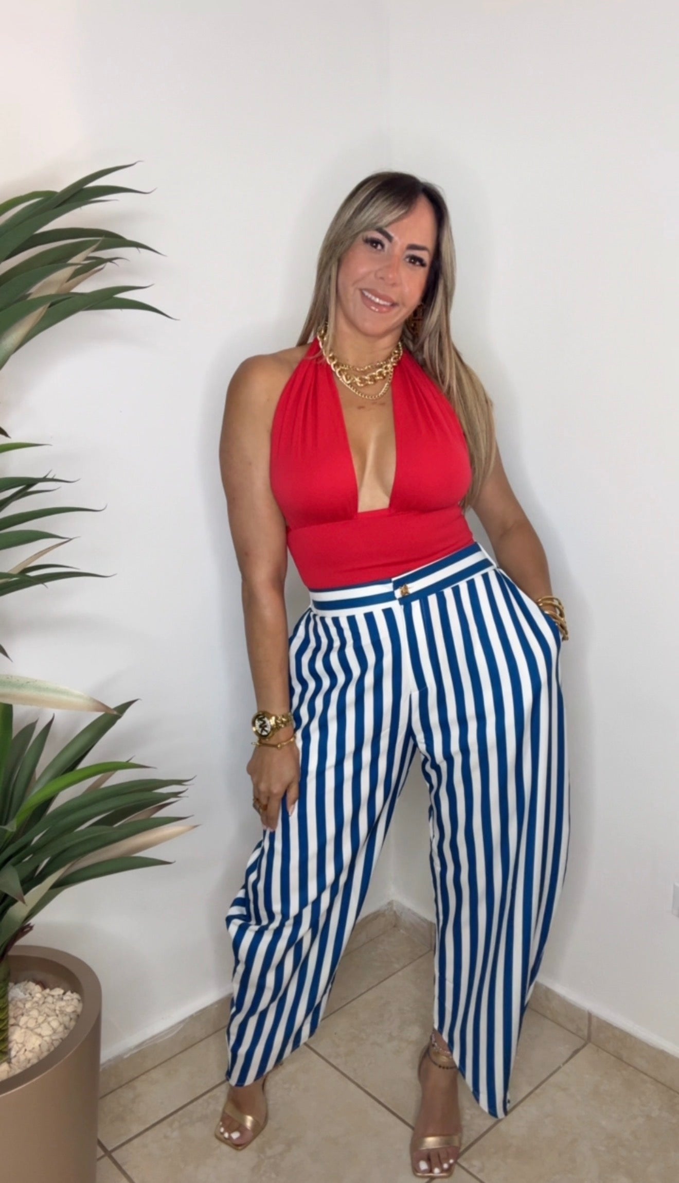 Blue Aladdin Pant