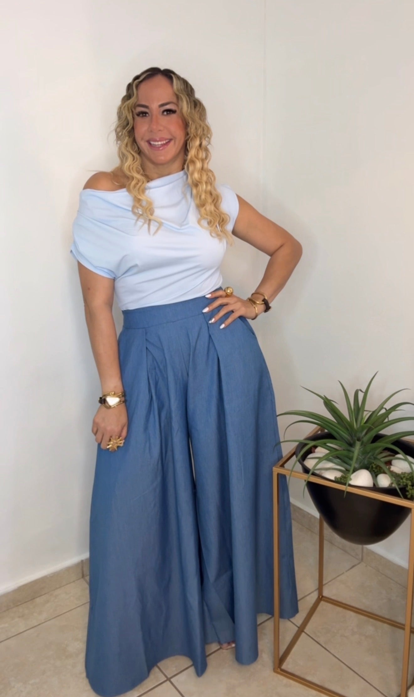 Baby Blue Basic Blouse