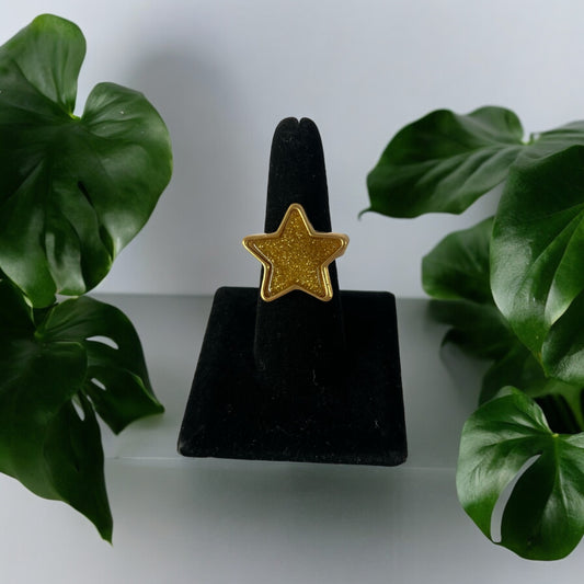 Gold Color Star Ring