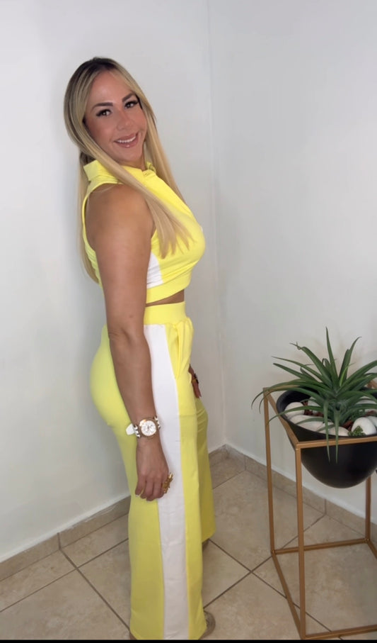 Yellow And White Relaxing Set