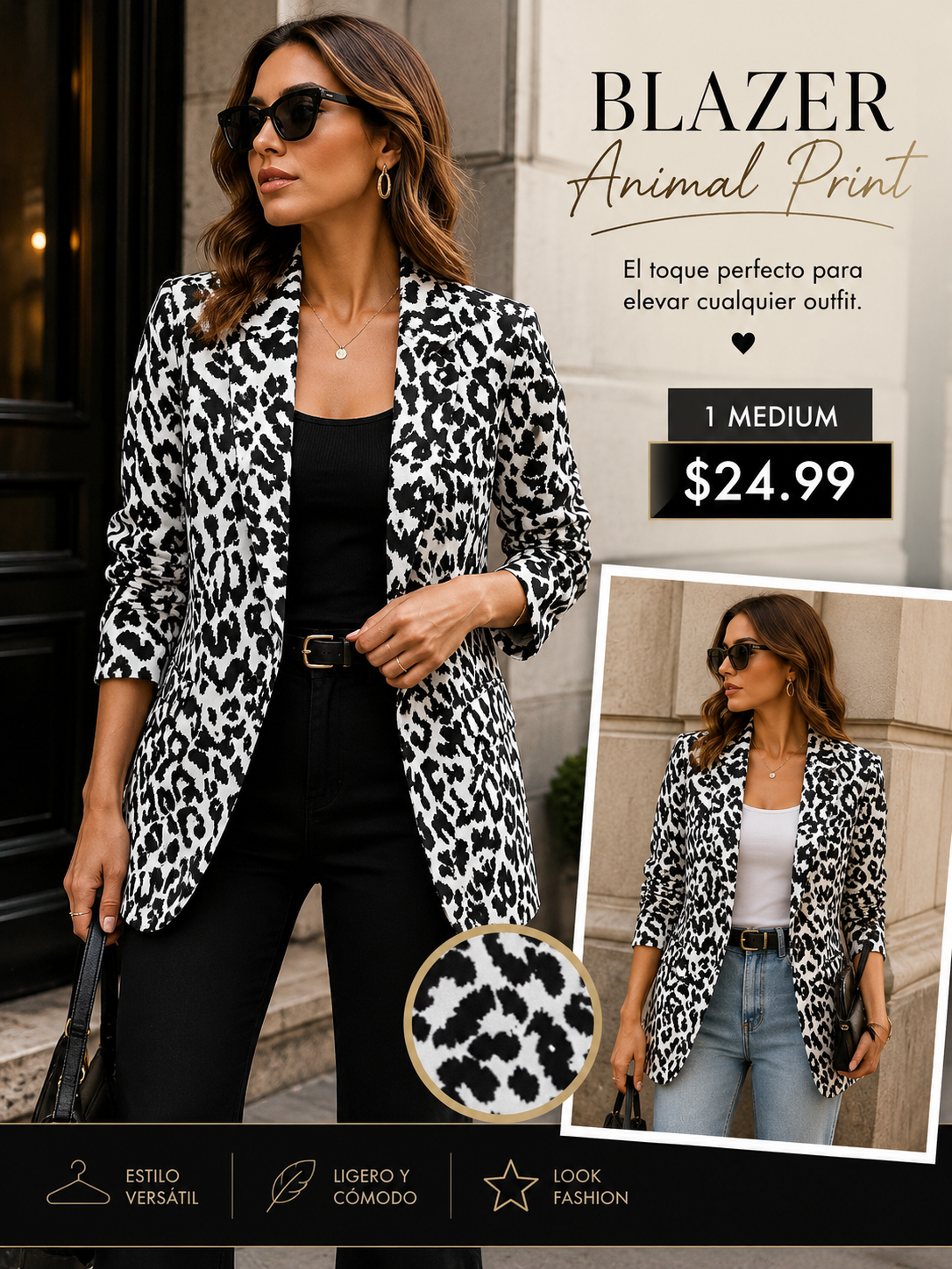 Black And White Blazer (VENTA FINAL)