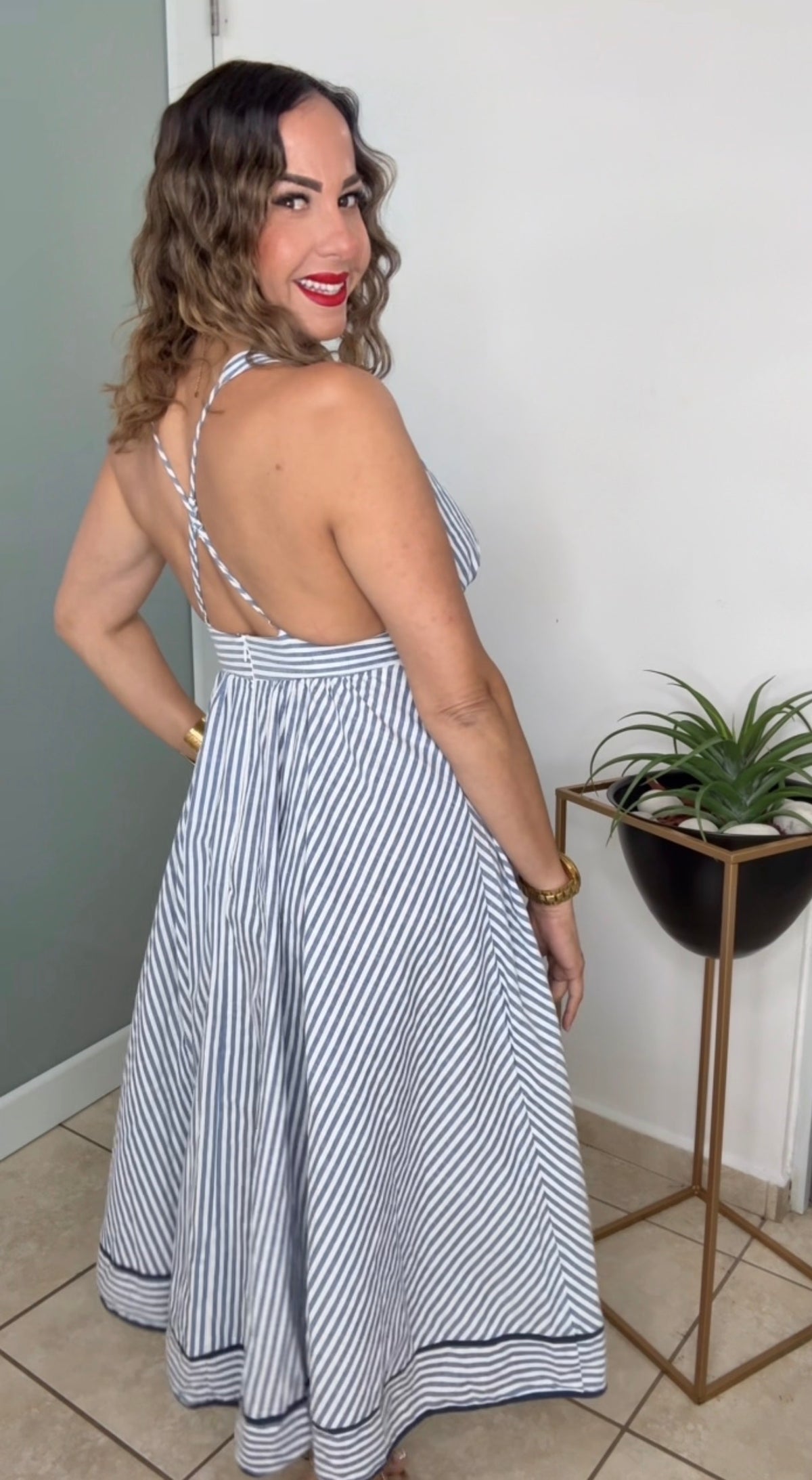 Italia Stripe Dress