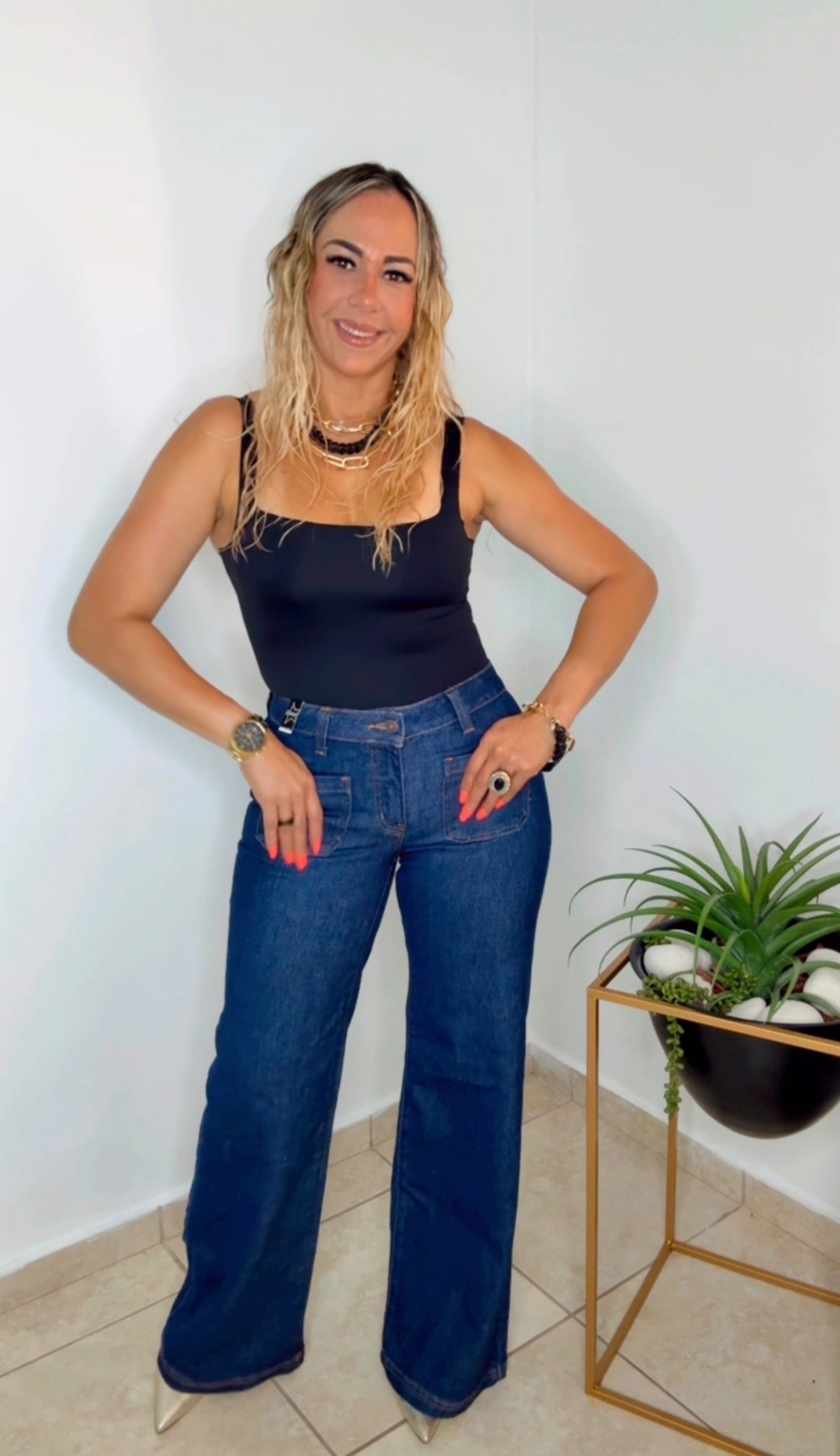 Indigo Low Rise Jeans