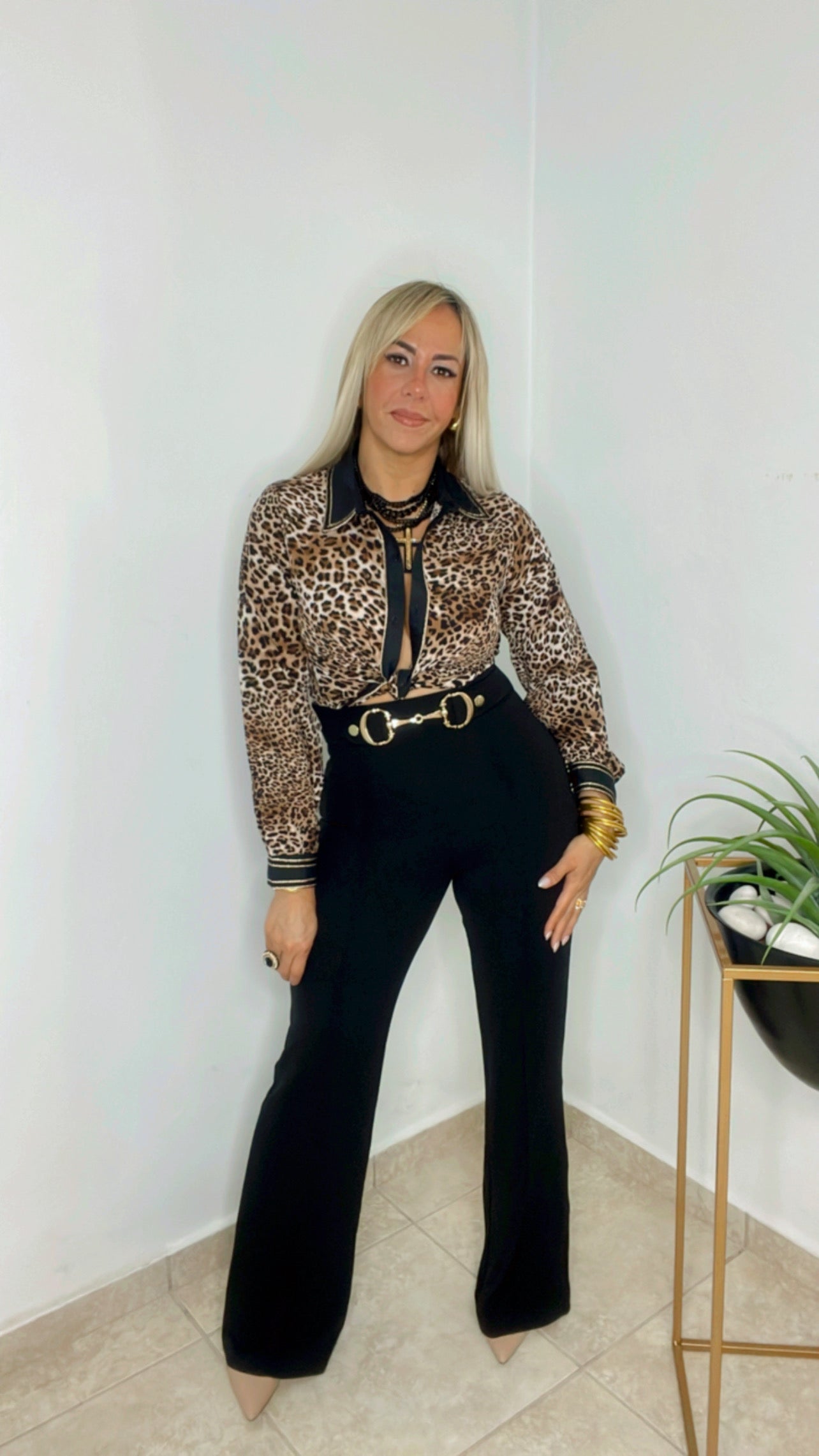 Leopard Print Blouse