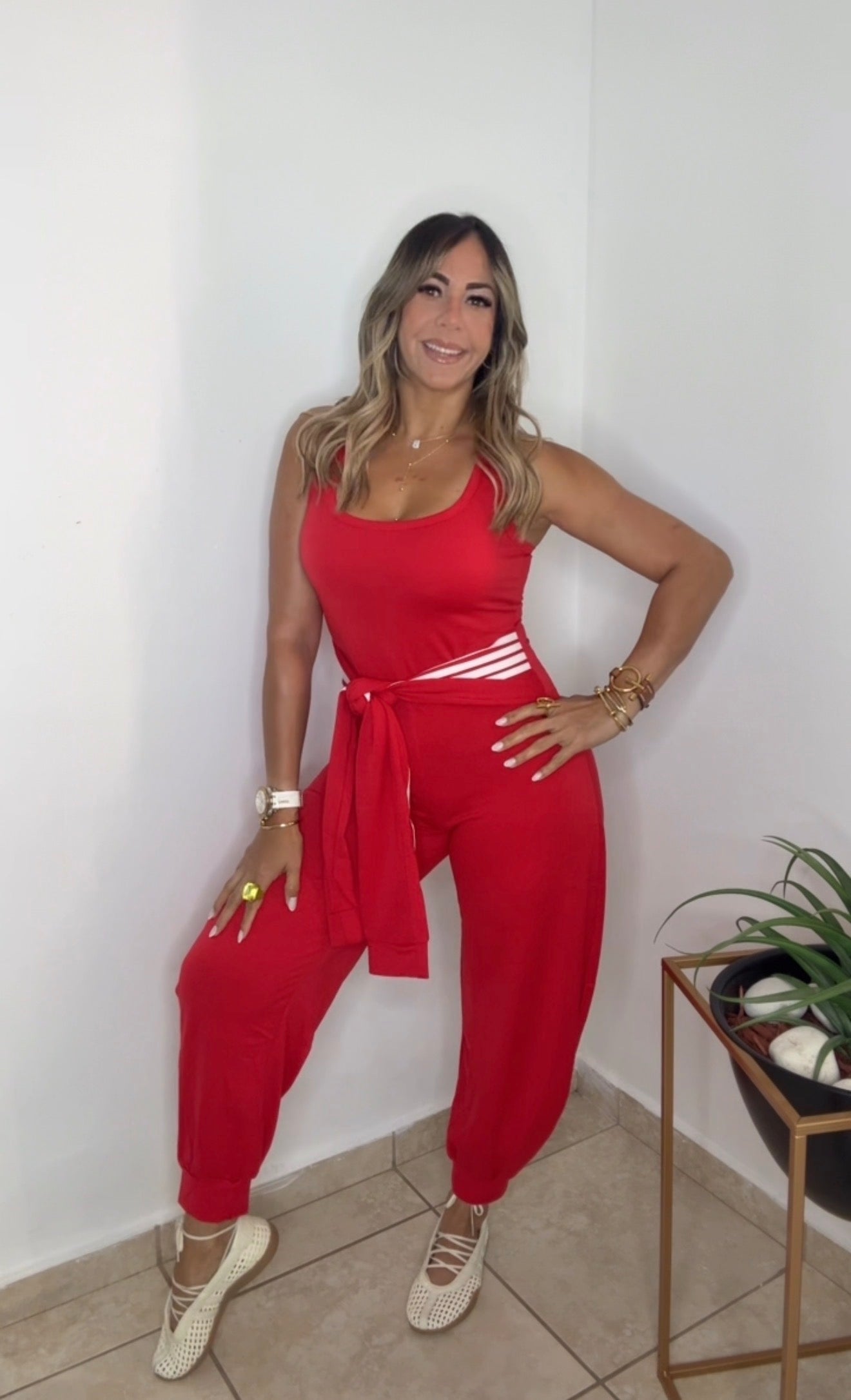 Red Allure Jumpsuit