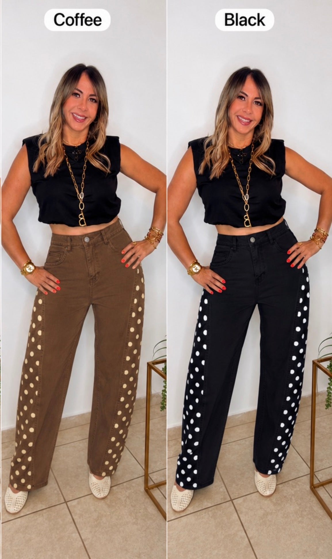 Barrel Dot Side Denim