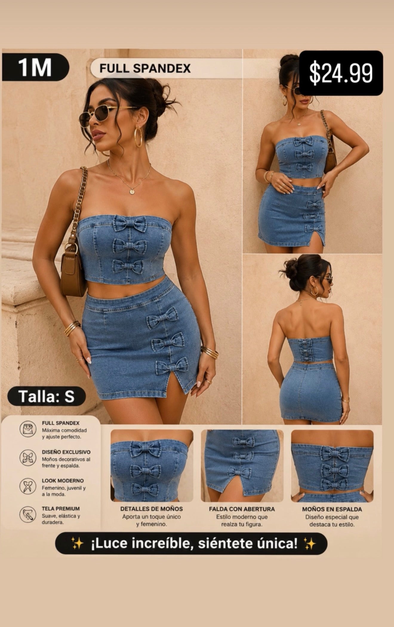 Denim Skirt Set (VENTA FINAL)