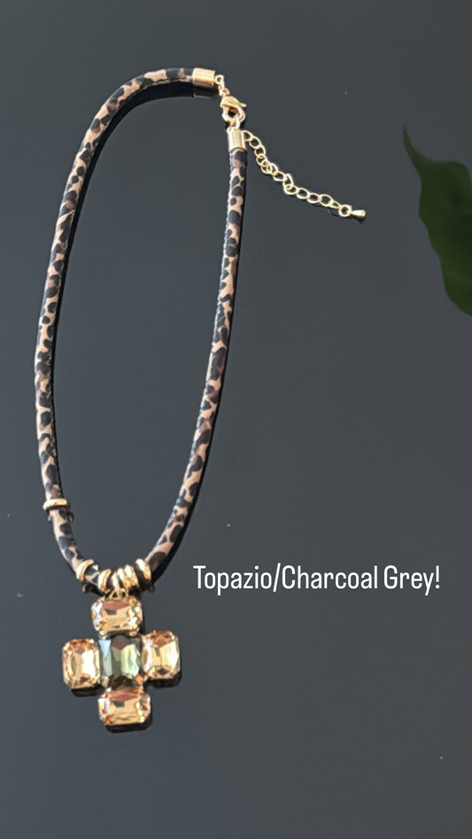 Cruz Swarovski Cordon Animal Print