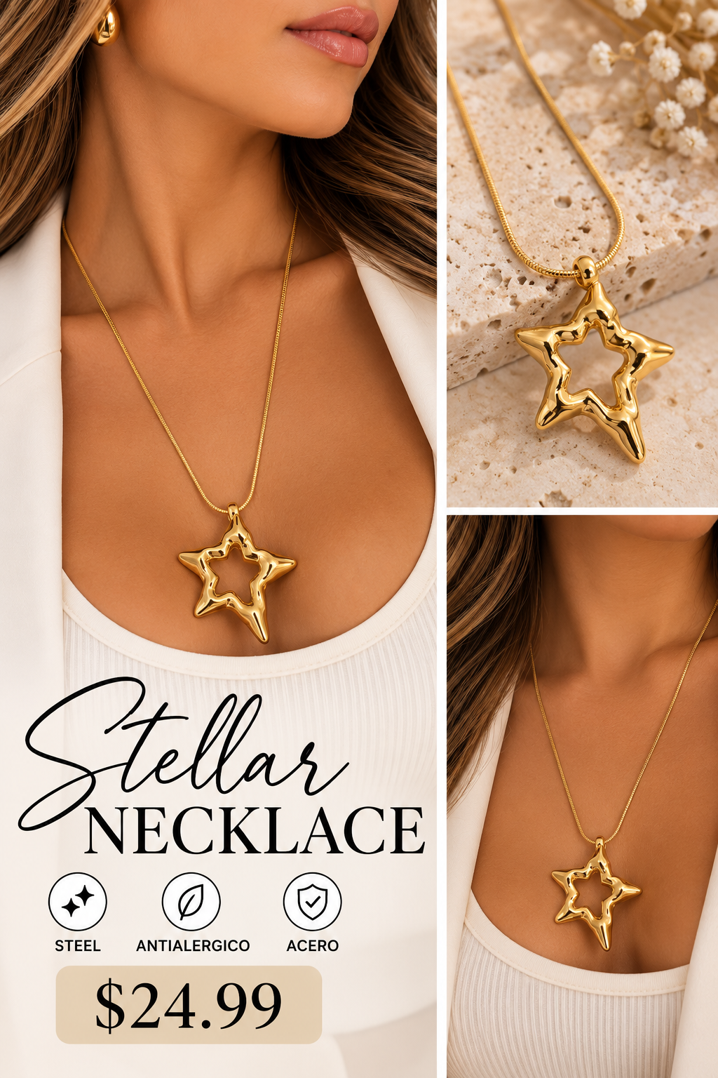 Cadena Chunk Estrella