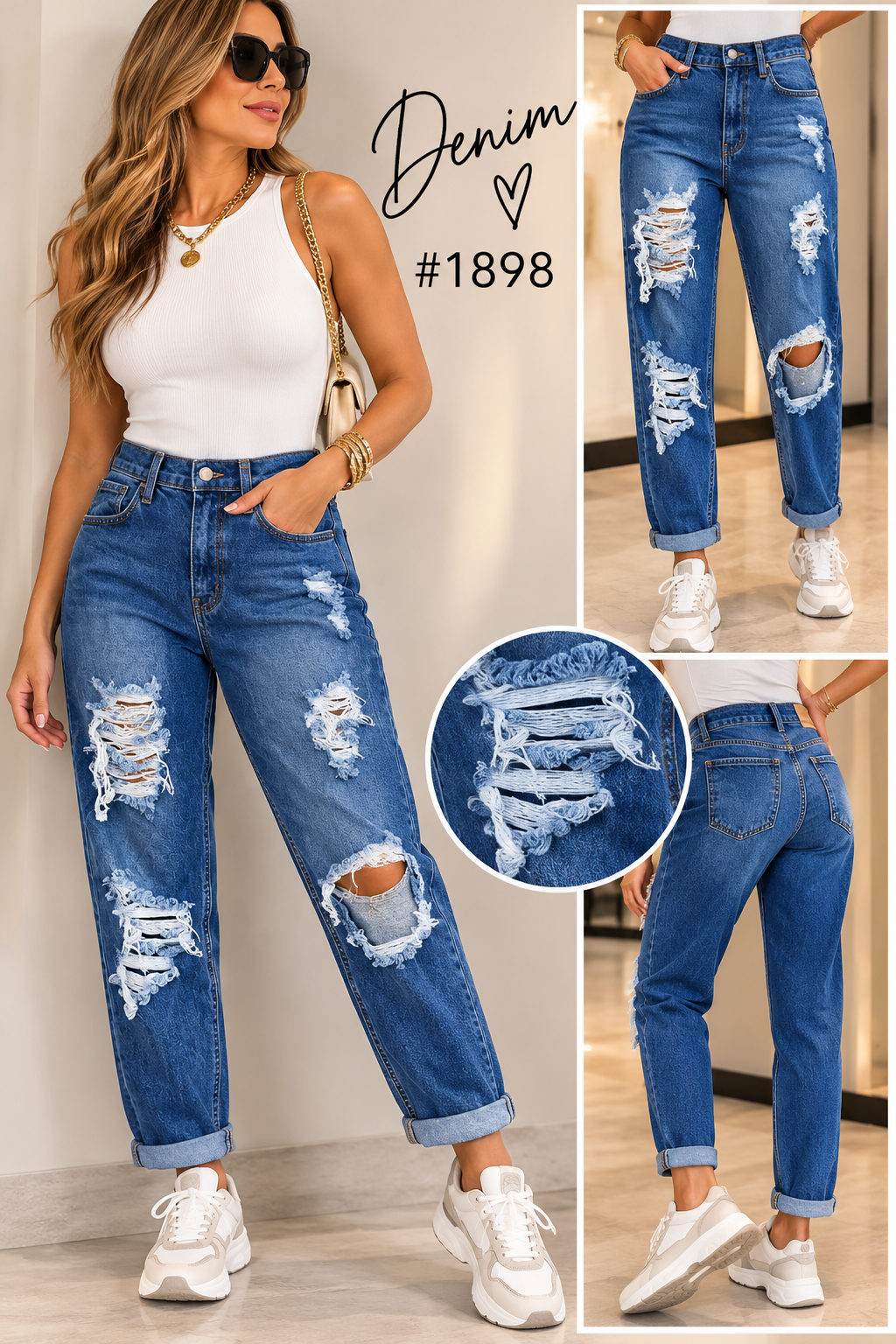 Vibrant Mom Jeans 1898 VENTA FINAL