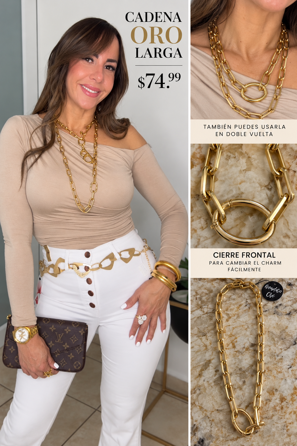 Cadena Larga Oro