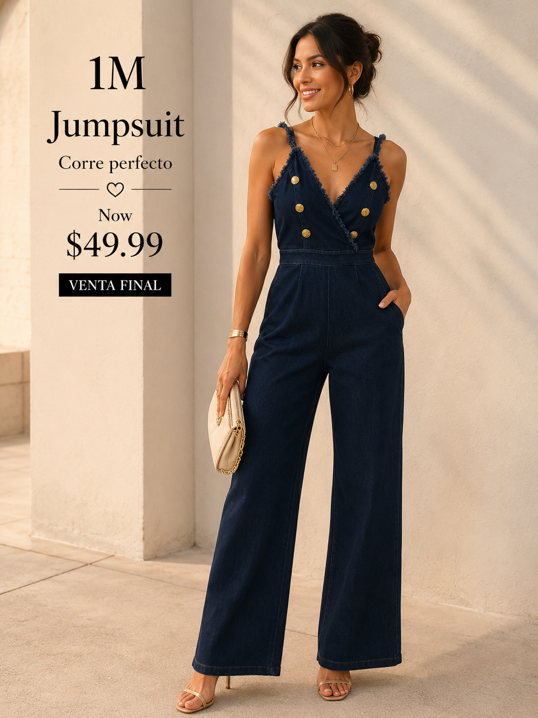 Dark Denim Jumpsuit (VENTA FINAL)