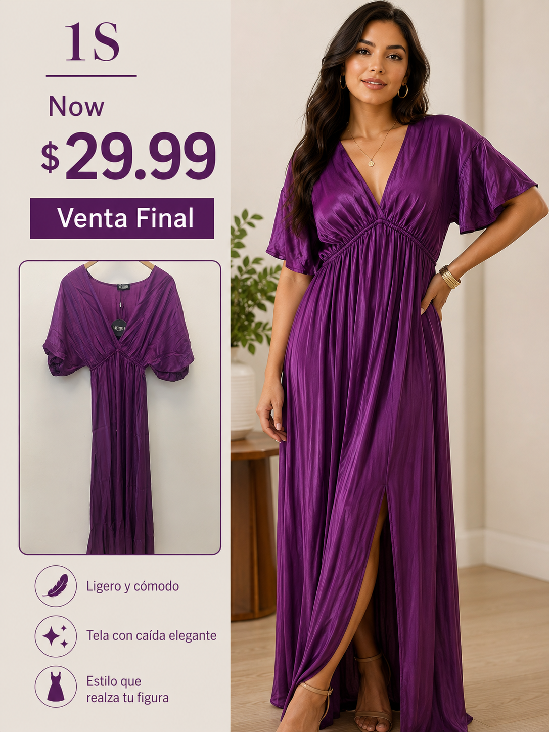 Magenta Maxi Dress VENTA FINAL