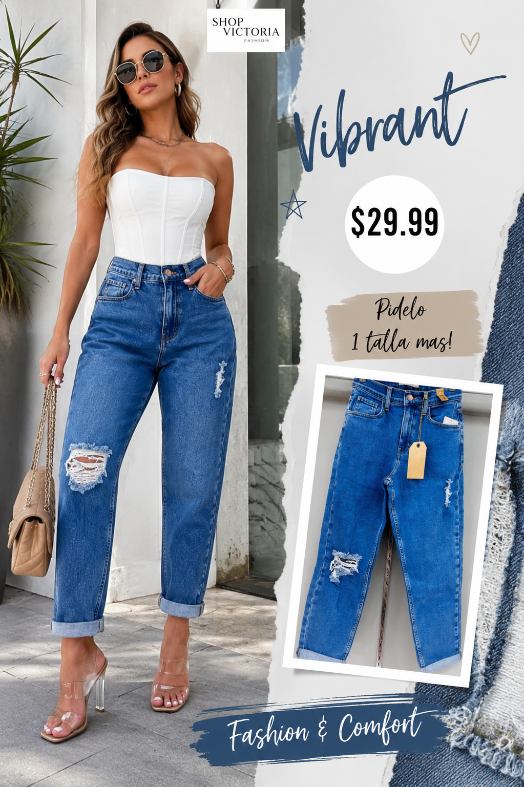 Mom Jeans Vibrant VENTA FINAL