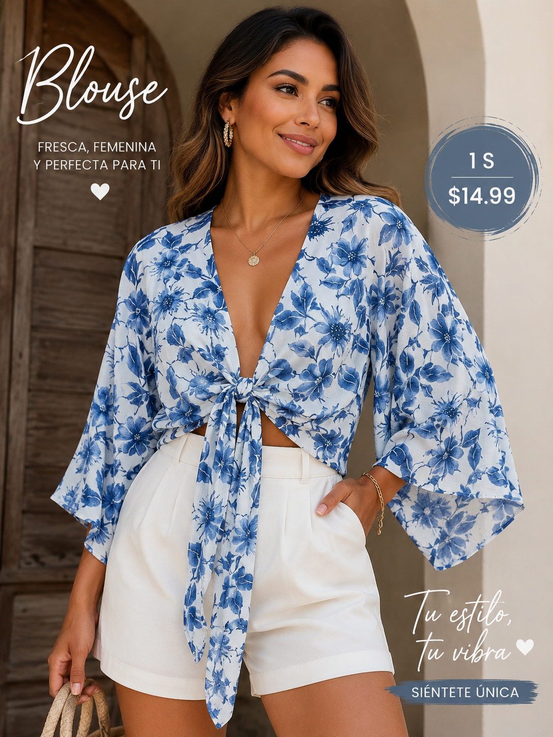 Blue And White Blouse (VENTA FINAL)