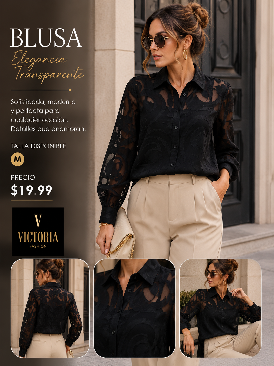 Black Elegant Blouse (VENTA FINAL)