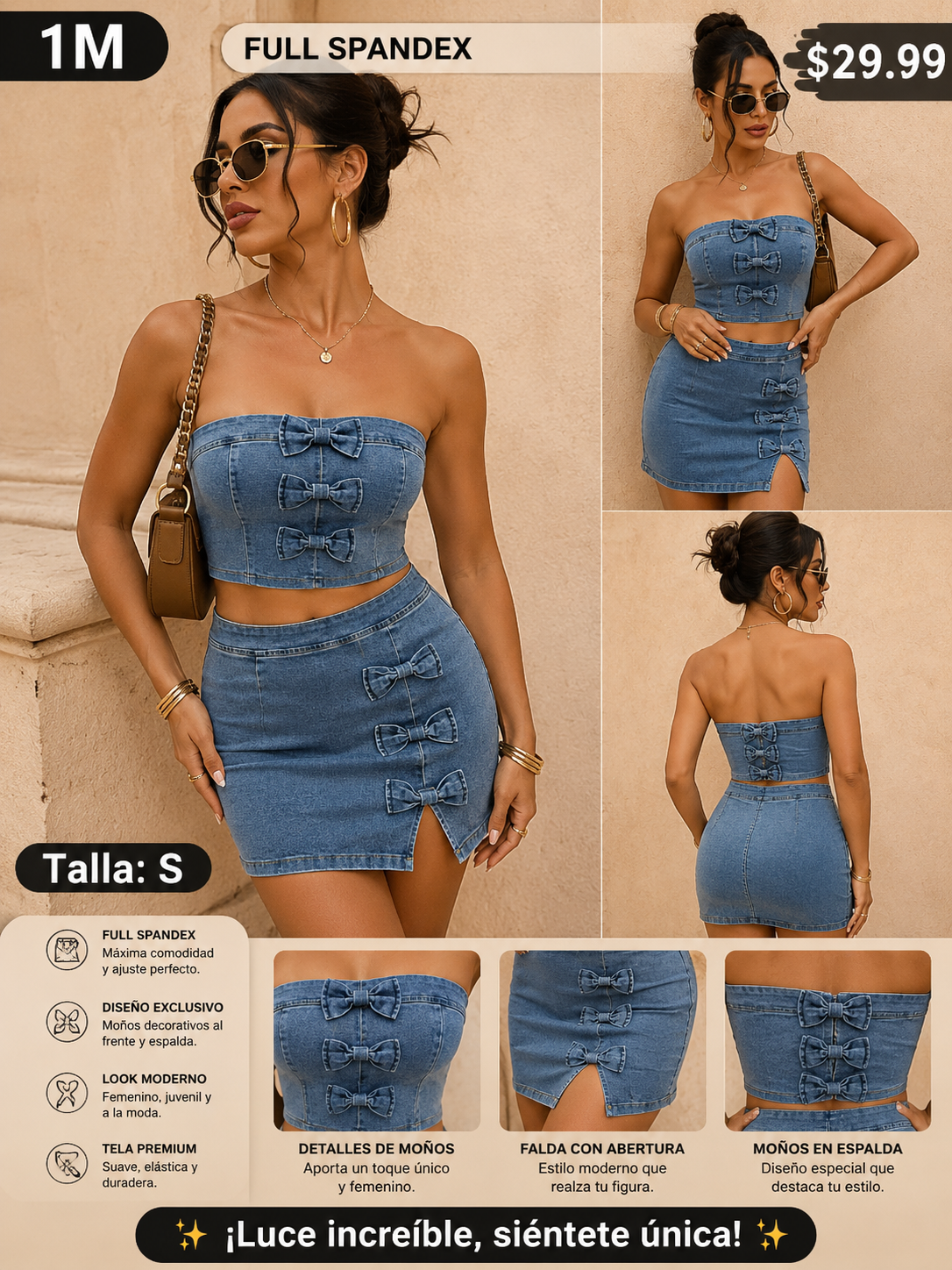 Denim Skirt Set (VENTA FINAL)