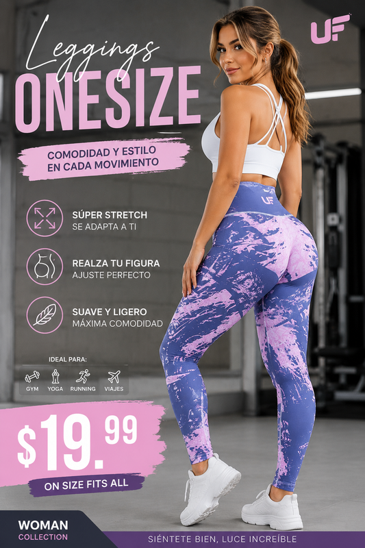 Lila UF SPORT Leggins Deportivo (VENTA FINAL)