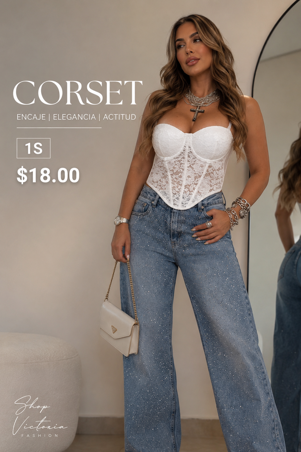 White Crochet Corset (VENTA FINAL)
