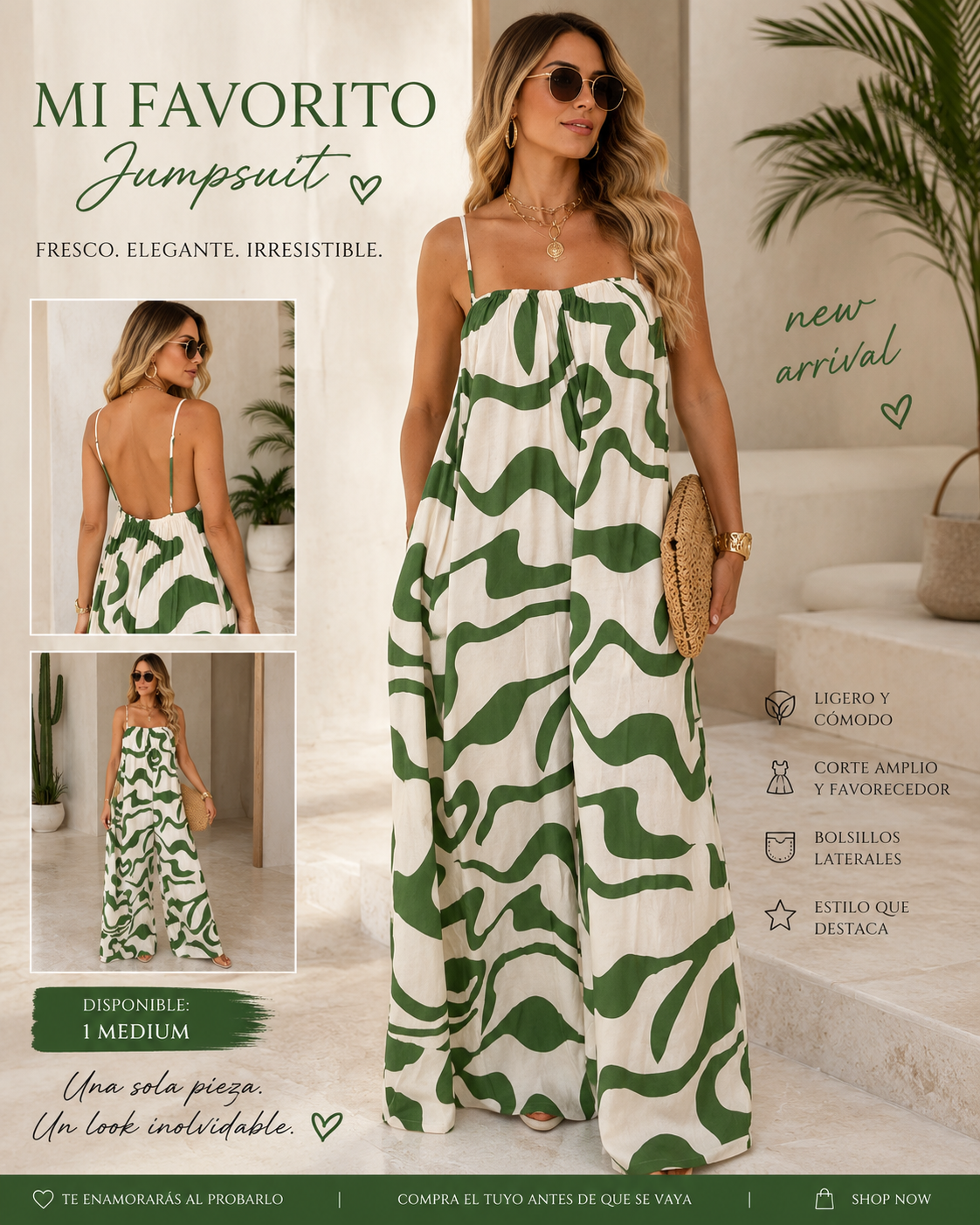 Green Icon Jumpsuit