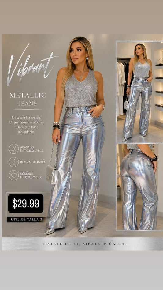 Metallic Vibrant Jeans (Venta Final. NO Cambio, No Credito)