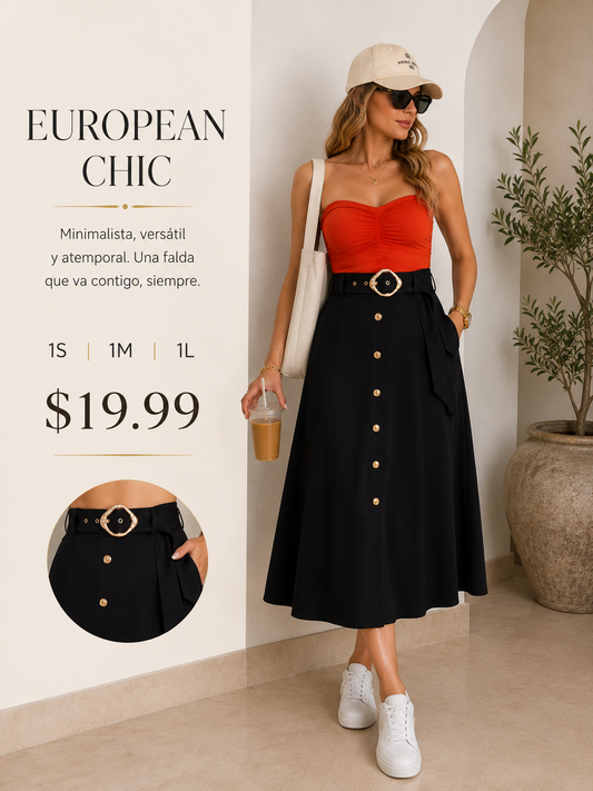Black Elegant Skirt (VENTA FINAL)