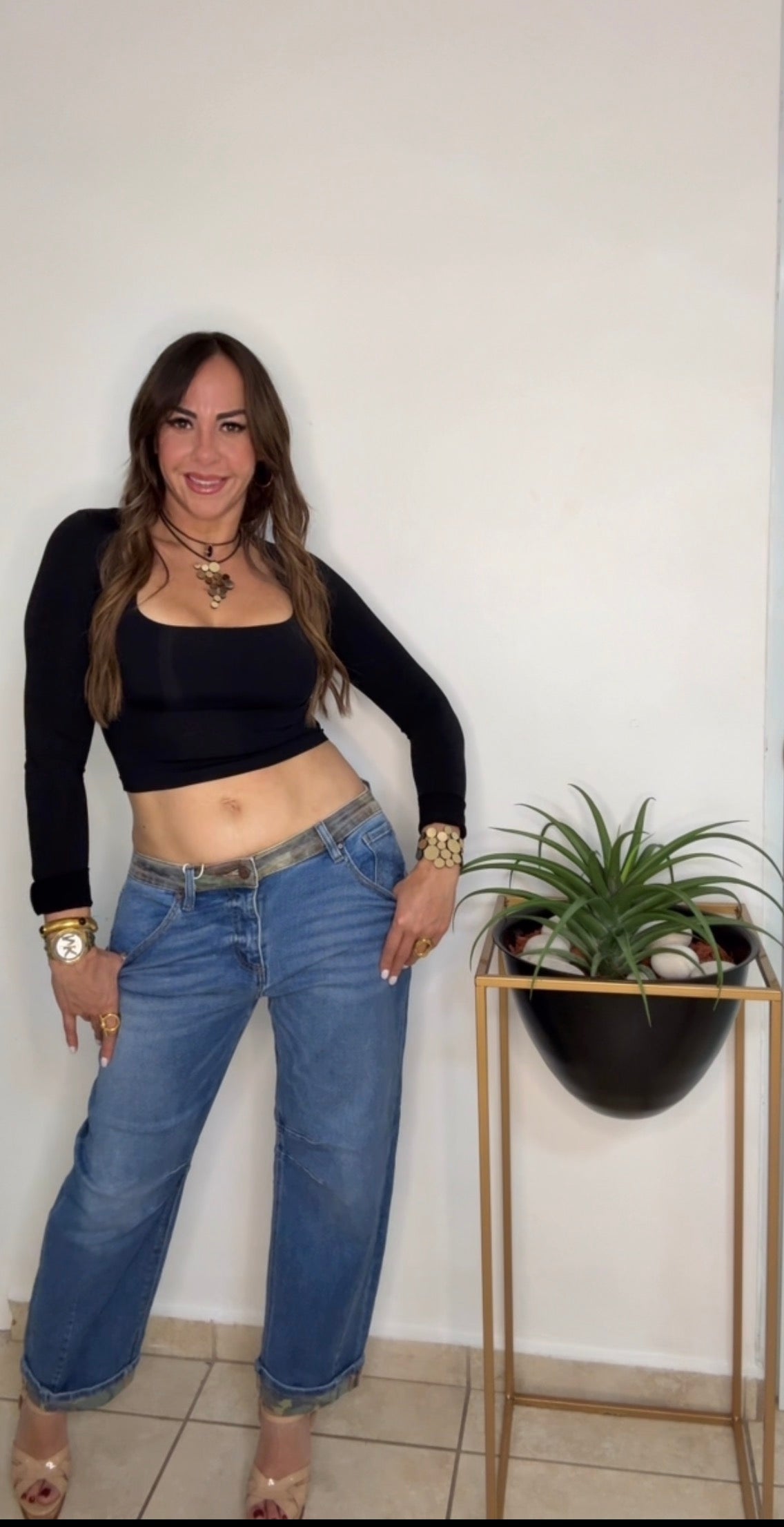Camo Barrel Jeans