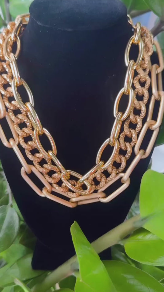 Collar Italiano Oro Matte